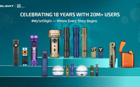 Celebrating 18 Years of Olight: Illuminating Dreams for 20+ Million Users Globally