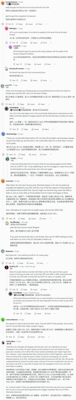 老外评Uzi入选《英雄联盟》名人堂：与Faker并肩的AD之神