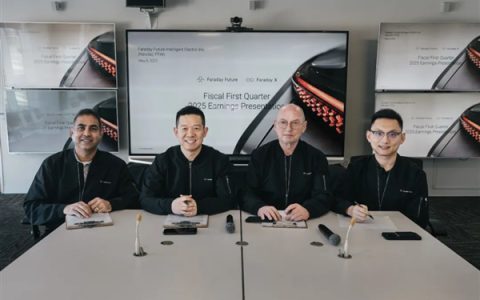 法拉第未来今年一季度交付2辆车：营收30万美元