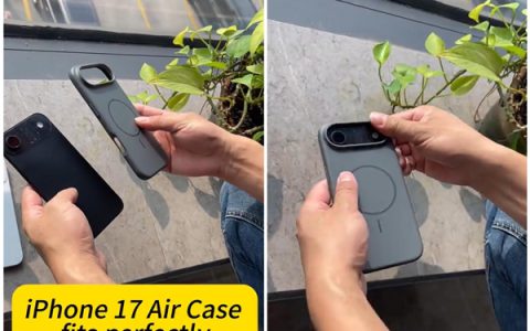 提前感受iPhone 17 Air戴壳效果：摄像头凸起明显