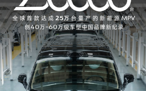 全球第一！比亚迪腾势D9狂卖250000台刷新记录