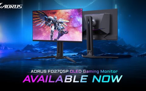 技嘉推出500Hz 高刷新率 QD-OLED 电竞显示器 AORUS FO27Q5P 正式上市