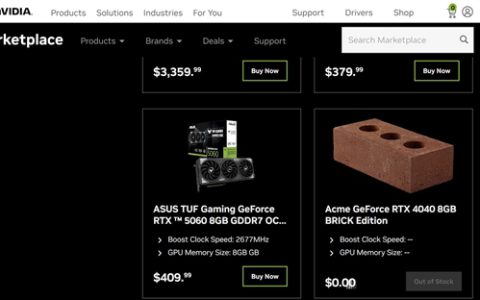 居然是真的！NVIDIA官网公然叫卖“RTX 4040砖头版”