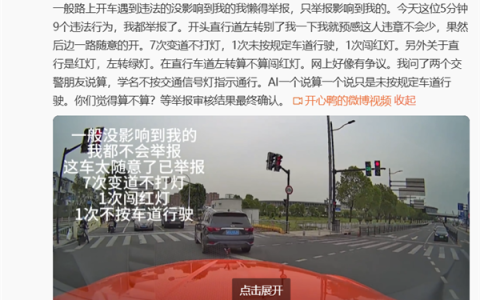 劳斯莱斯车主举报前车5分钟9个违法行为 结果舒适：全部采纳