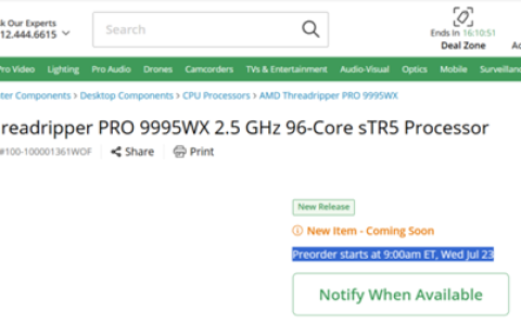 最高96核93000元！AMD线程撕裂者9000系列CPU上架
