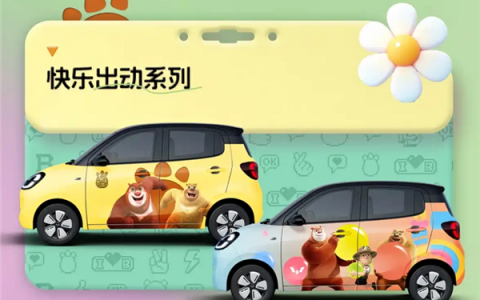 小朋友看了走不动道！五菱宏光MINI EV携手熊出没推出联名改装车
