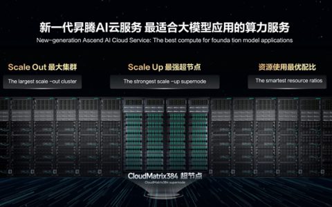 推理效率超NV H100！华为展示CloudMatrix 384“超级AI服务器”：384颗昇腾NPU+192颗鲲鹏CPU全对等互联