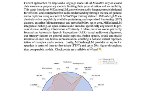 小米开源声音理解大模型MiDashengLM-7B！人车家全生态战略关键技术组件