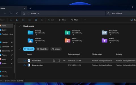 少点一次：微软Windows 11资源管理器将迎新功能！鼠标悬停显示快捷操作