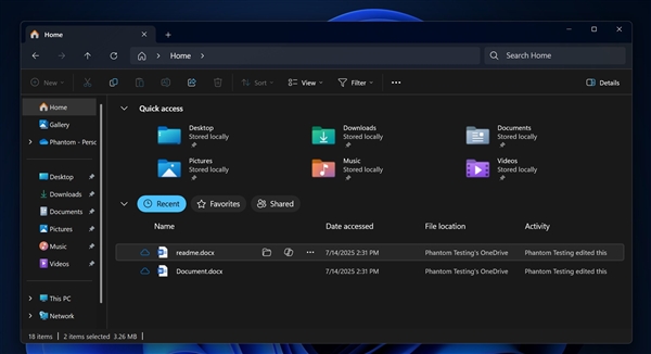 少点一次：微软Windows 11资源管理器将迎新功能！鼠标悬停显示快捷操作