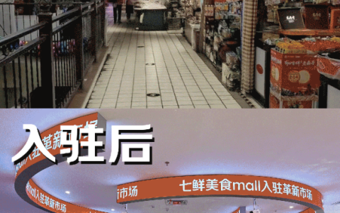 京东全国首家七鲜美食MALL前后变化：客流涨3倍 逛购率近100%