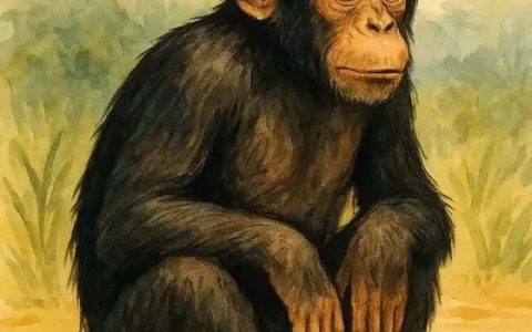 为了潮流文化：黑猩猩把一根草插入自己耳朵或肛门里