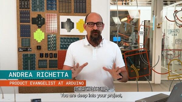 图 | Arduino首席产品布道师Andrea Richetta