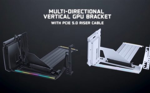 联力打造最强PCIe 5.0竖装显卡支架：20斤庞然巨物也不怕