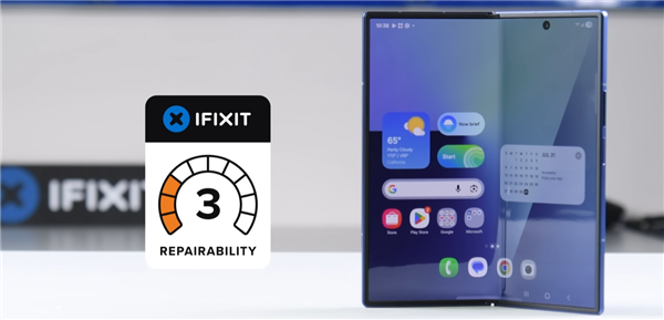 维修师傅噩梦！iFixit拆解三星Galaxy Z Fold7：可维修评分仅3分