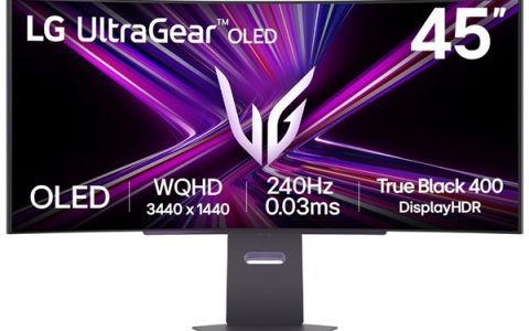 LG GX9 OLED曲面电竞显示器发布：800R曲率、240Hz高刷