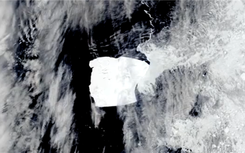 1986年从南极脱离 全球最大冰山三个月内面积减少超三分之一