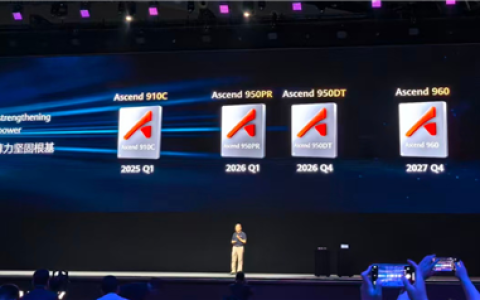 华为徐直军公布昇腾芯片路线：明年Q1推出Ascend 950PR芯片