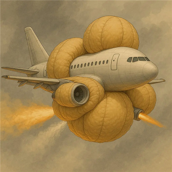 印度欲发明防撞飞机 坠机前弹出气囊包裹机身