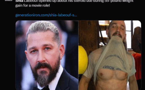 好莱坞男星承认打药增肌 短期增重50斤 副作用很可怕