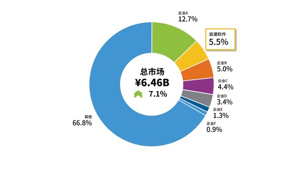 中国城市治理及运营市场份额，2024（来源：IDC）