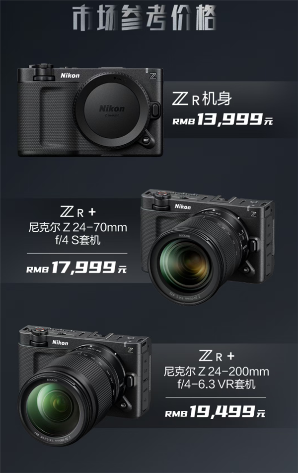 13999元起 尼康ZR全画幅微单相机发布 与RED联合打造