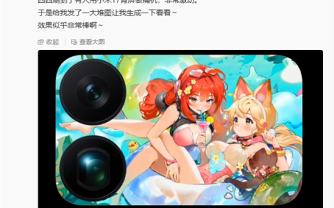 小米17 Pro背屏做痛机爆火 网友：二次元痛机才是最大卖点