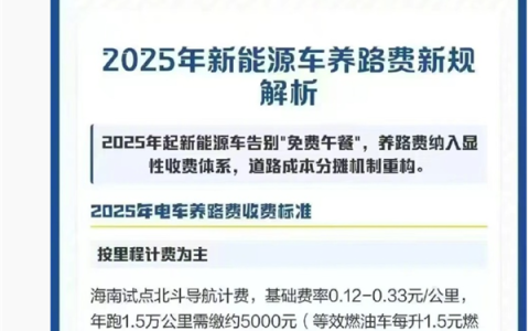 网友又晒海南对新能源车征养路费 每台车交3000元/年：官方多次回应假消息
