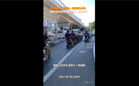 网友被杭州非机动车道秩序感惊到了：大家素质可太高了