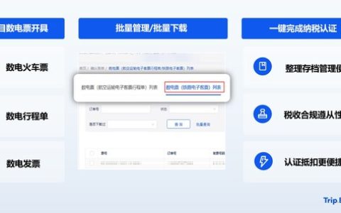 携程商旅数电票全流程管理