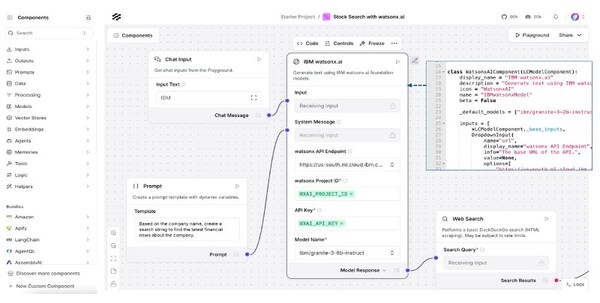 Langflow 与 watsonx Orchestrate 集成
