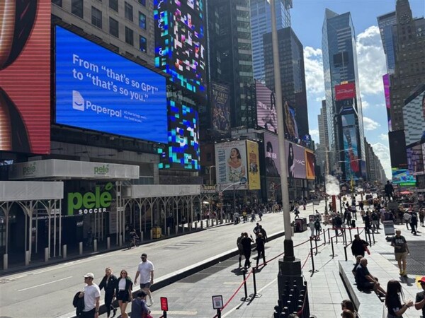 Paperpal登陆纽约时代广场