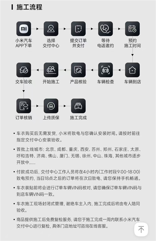 3799元起！小米官方上架两款隐形车衣 至多可享10年质保