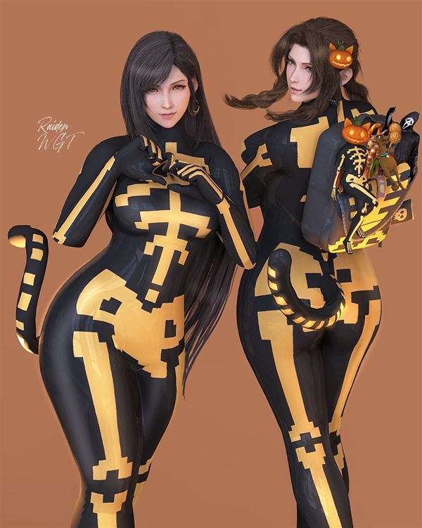 《最终幻想7》蒂法新3D美图：穿上新服装 身材更出色