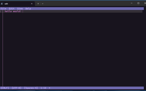 微软Windows 11推送命令行编辑器Edit：未来将成预装软件
