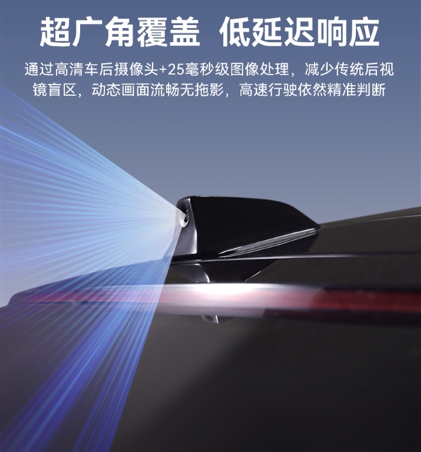2580元 智界R7流媒体后视镜预售：暴雨天气也清晰