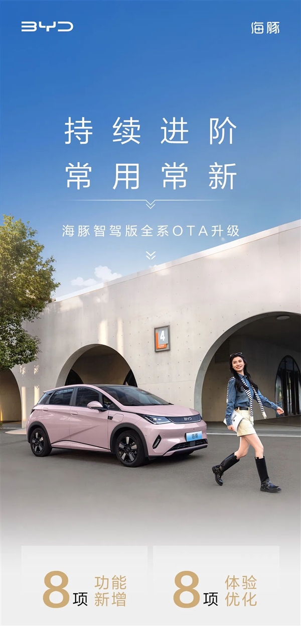 比亚迪海豚智驾版全系OTA升级：8大新功能 下车泊入会提醒路人