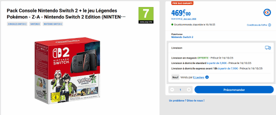 罕见！Switch 2在法国已永久降价 套装性价比直升
