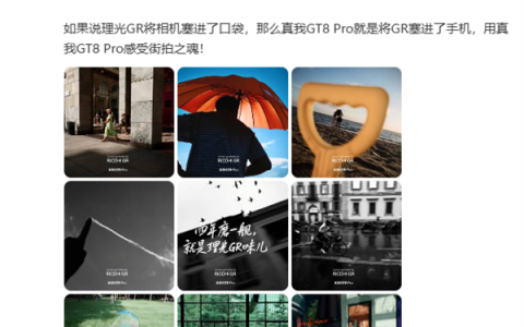 首次联名相机品牌 真我GT8 Pro实拍样张首秀 理光GR味儿拉满