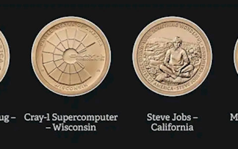 苹果创始人乔布斯将登上美国创新1美元硬币