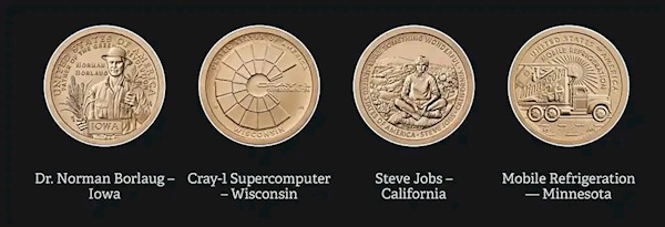 苹果创始人乔布斯将登上美国创新1美元硬币