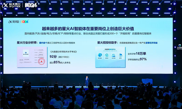 全国首个！科大讯飞“星火行业分析师”通过工信部考试认证