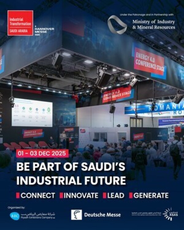 2025年沙特阿拉伯工业转型盛会（Industrial Transformation Saudi Arabia 2025）：汇聚全球领袖，携手连接、共创创新，共同引领沙特阿拉伯工业转型新征程。 12月1日至3日