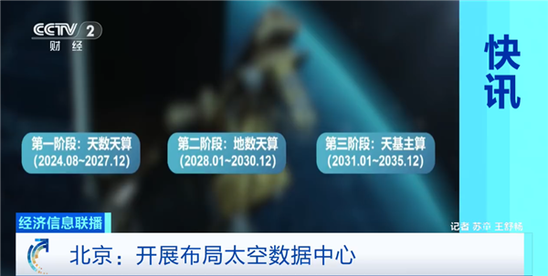 北京开展布局太空数据中心：距地面700公里 可容纳百万卡集群