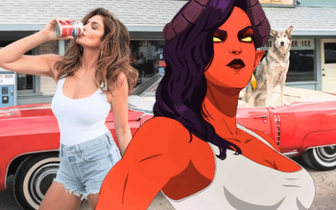 《超英派遣中心》性感恶魔妹灵感是真人：百万级女网红