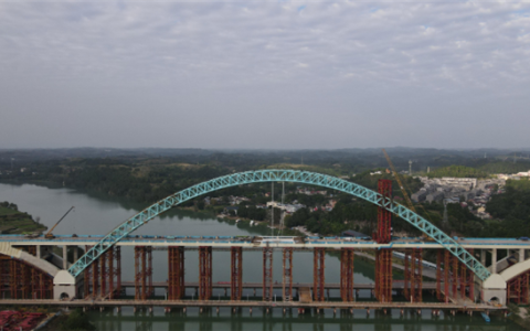 全长1252米！世界最大跨度无推力组合拱桥合龙