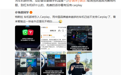 越来越多国产车不支持Carplay 陈震：车机够好用 没必要连手机