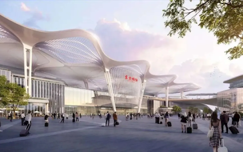 上海东站封顶！国内高铁车站中首次引入航空模块
