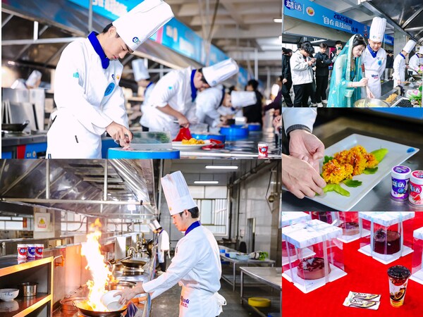 选手厨艺比拼现场