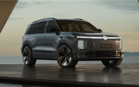 大众首款增程混动 ID.ERA路试谍照曝光：三排六座大SUV